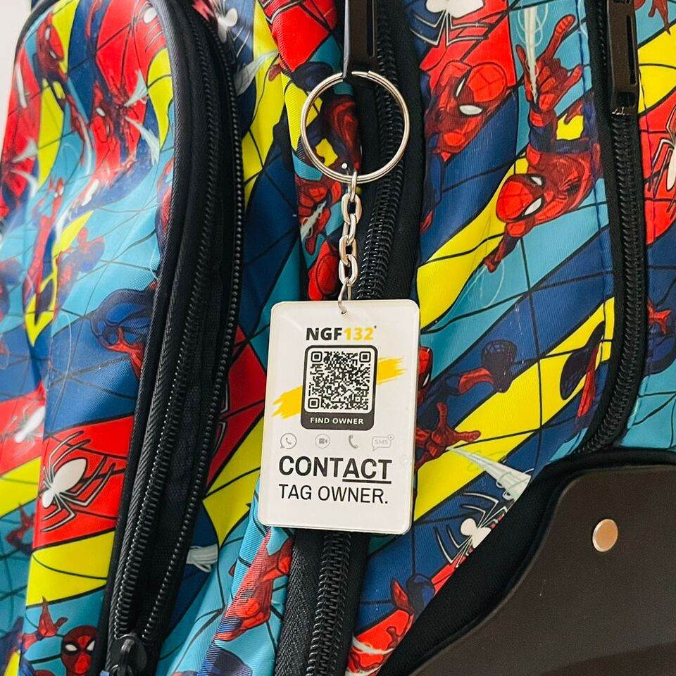 (3 Tags) Lost and Found tag, Use With Pets, bags, Purse and passport. ( 2 Sticker and 1 Ring)